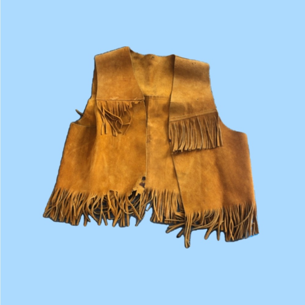 Western suede vest